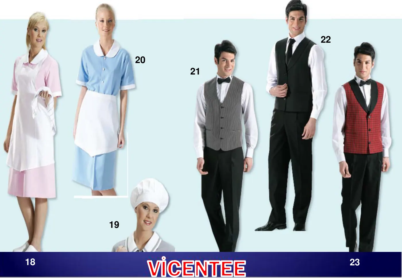 Vicentee Otel ve restoran kıyafetleri kataloğu, sayfa 10